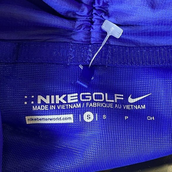 NIKE Striped Golf Jacket w/ Detachable Sleeves - Picture 10 of 11